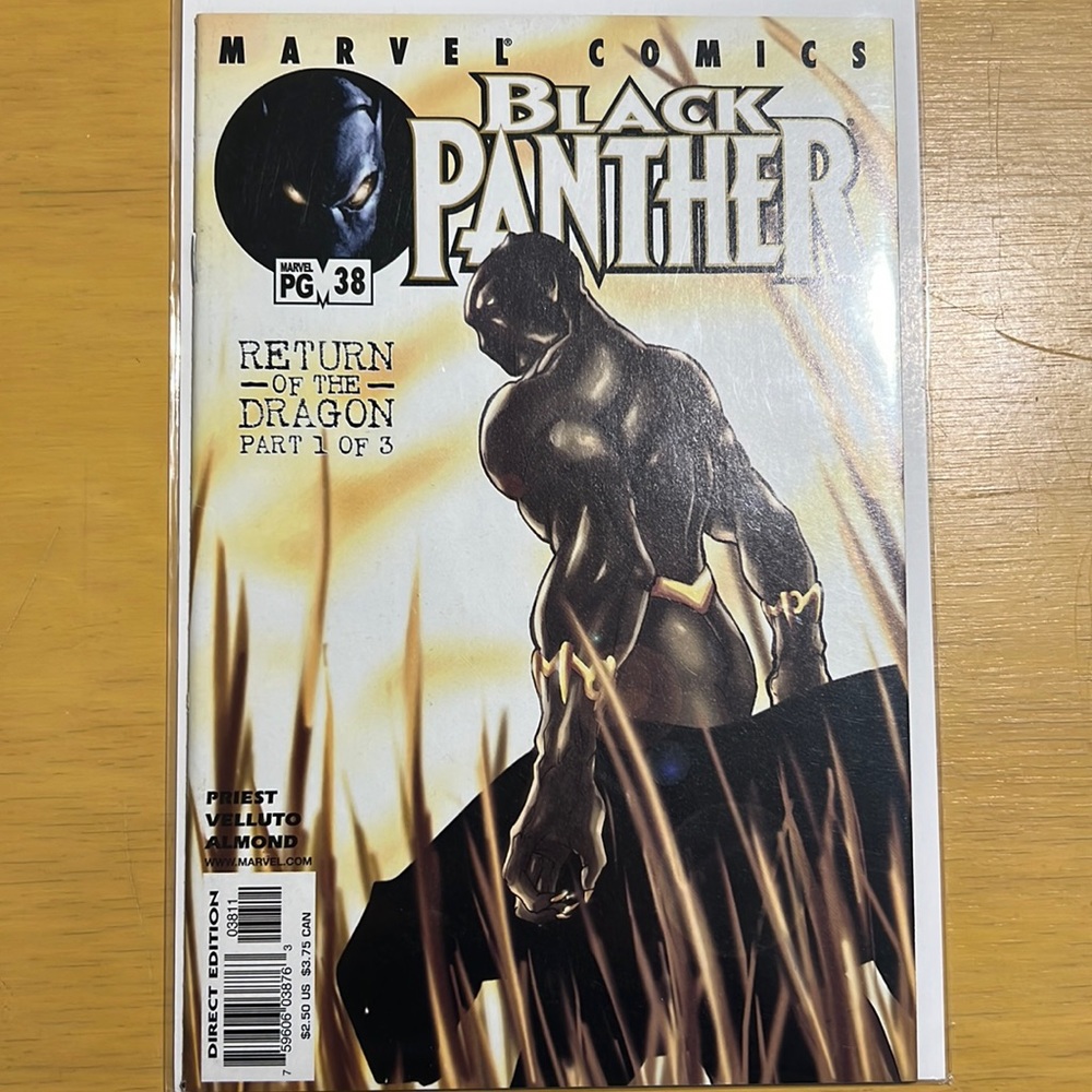 Black Panther #38 (Marvel, 2001)–Return of the Dragon Pt. 1–Mint Sealed Diret E